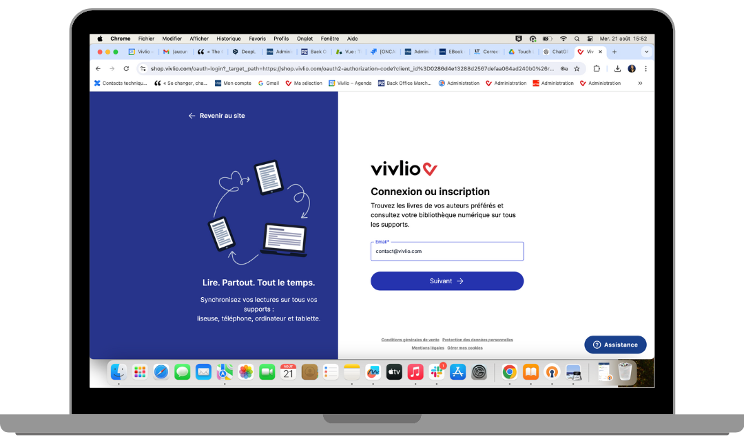 Page my vivlio - écran de connexion au libraire choisi.png